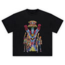 Captain Planet Graphic Tee graphic showing Captain Planet flying forward under the “Captain Planet and the Planeteers” logo with the Planeteers raising ring fists and “The Power Is Yours” text below.