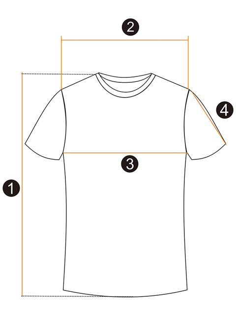 T-shirt measurement guide