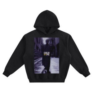 Coolio My Soul Graphic Hoodie featuring a full-length Coolio portrait in an alley with “COOLIO MY SOUL” lettering.