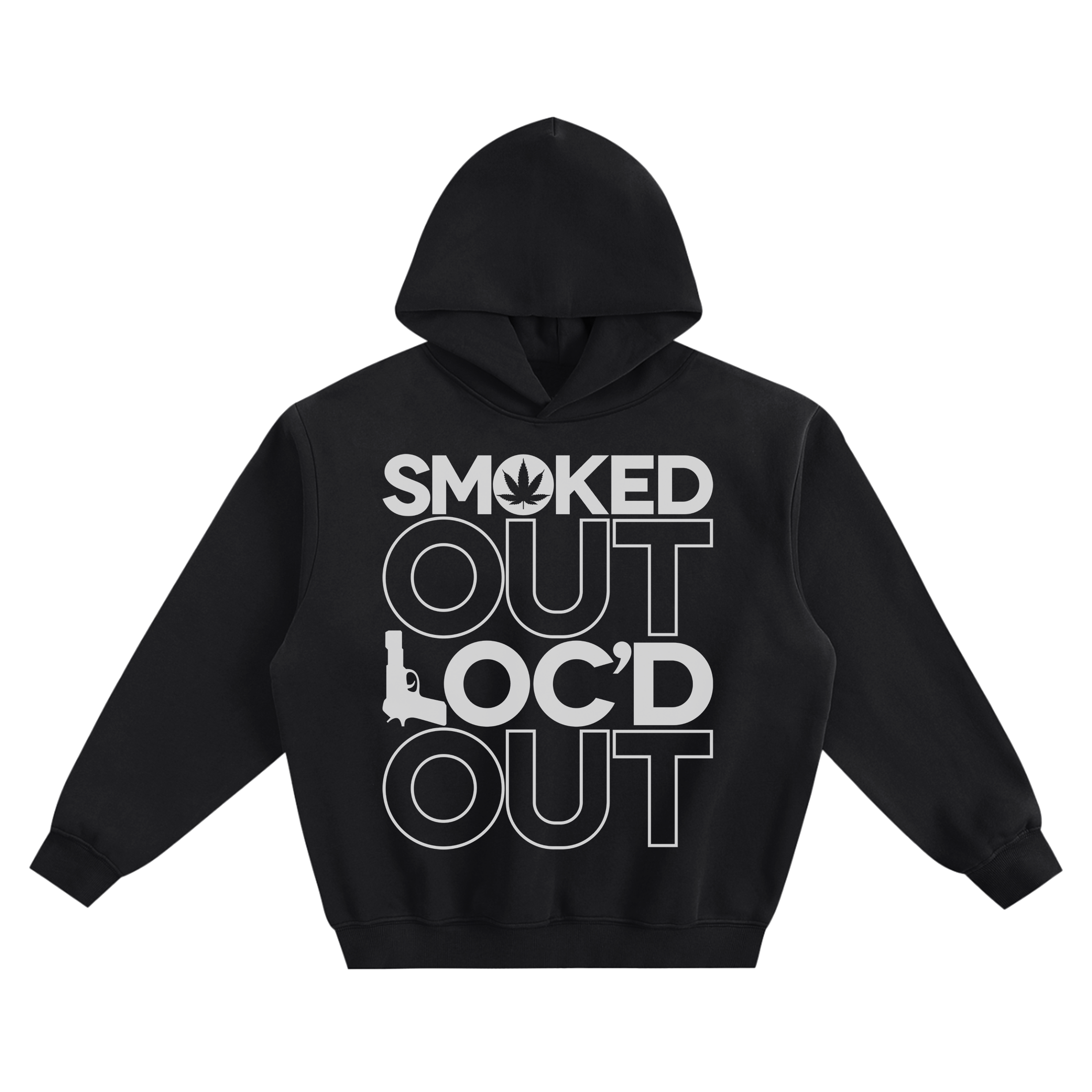 Gangsta Boo Smoked Out Loc’d Out Graphic Hoodie with bold stacked lettering